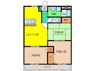 勝幡駅 徒歩4分 3階の物件間取画像